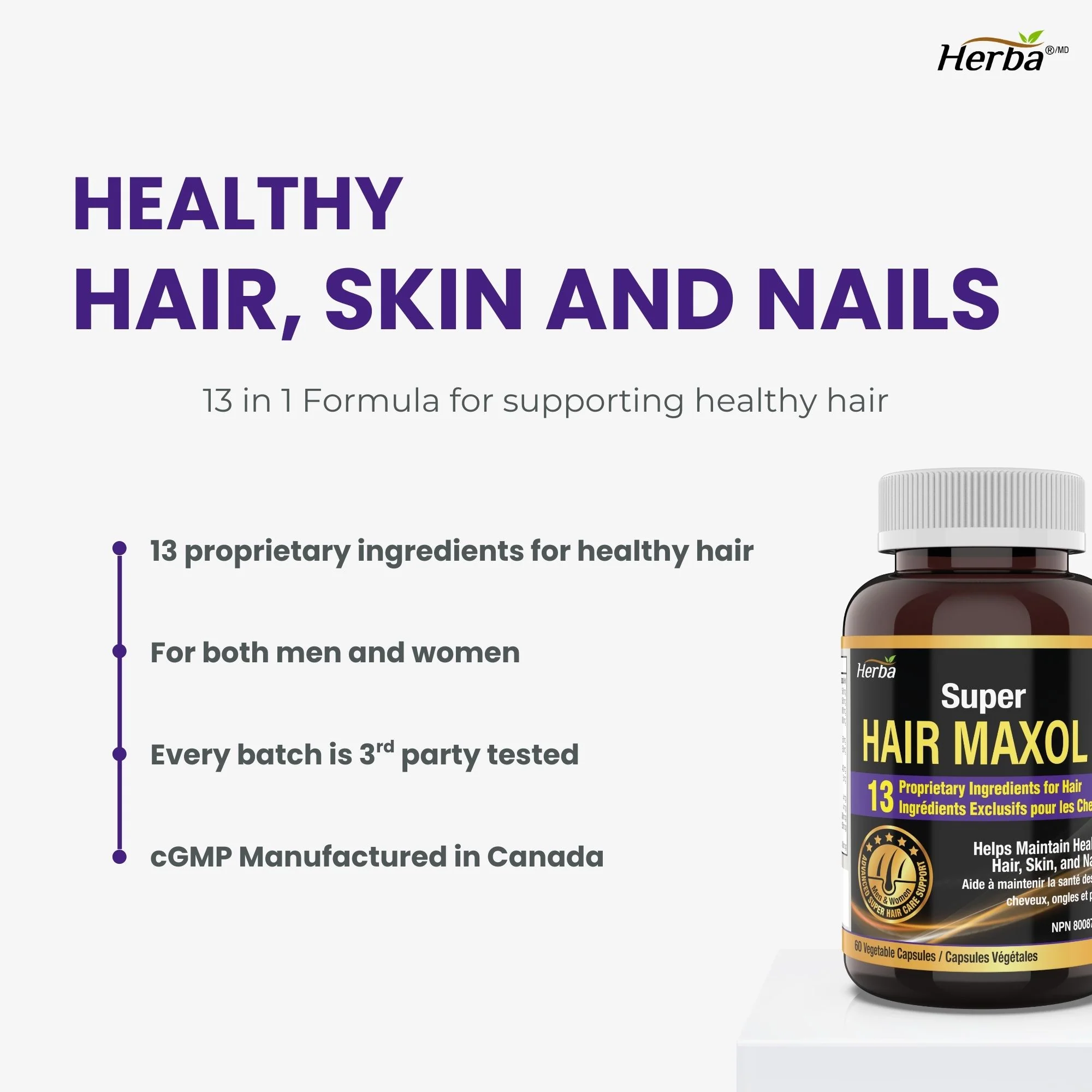 Hair Maxol 2 Hair Growth Vitamins with Biotin for Hair Growth for Men and Women - Image 3