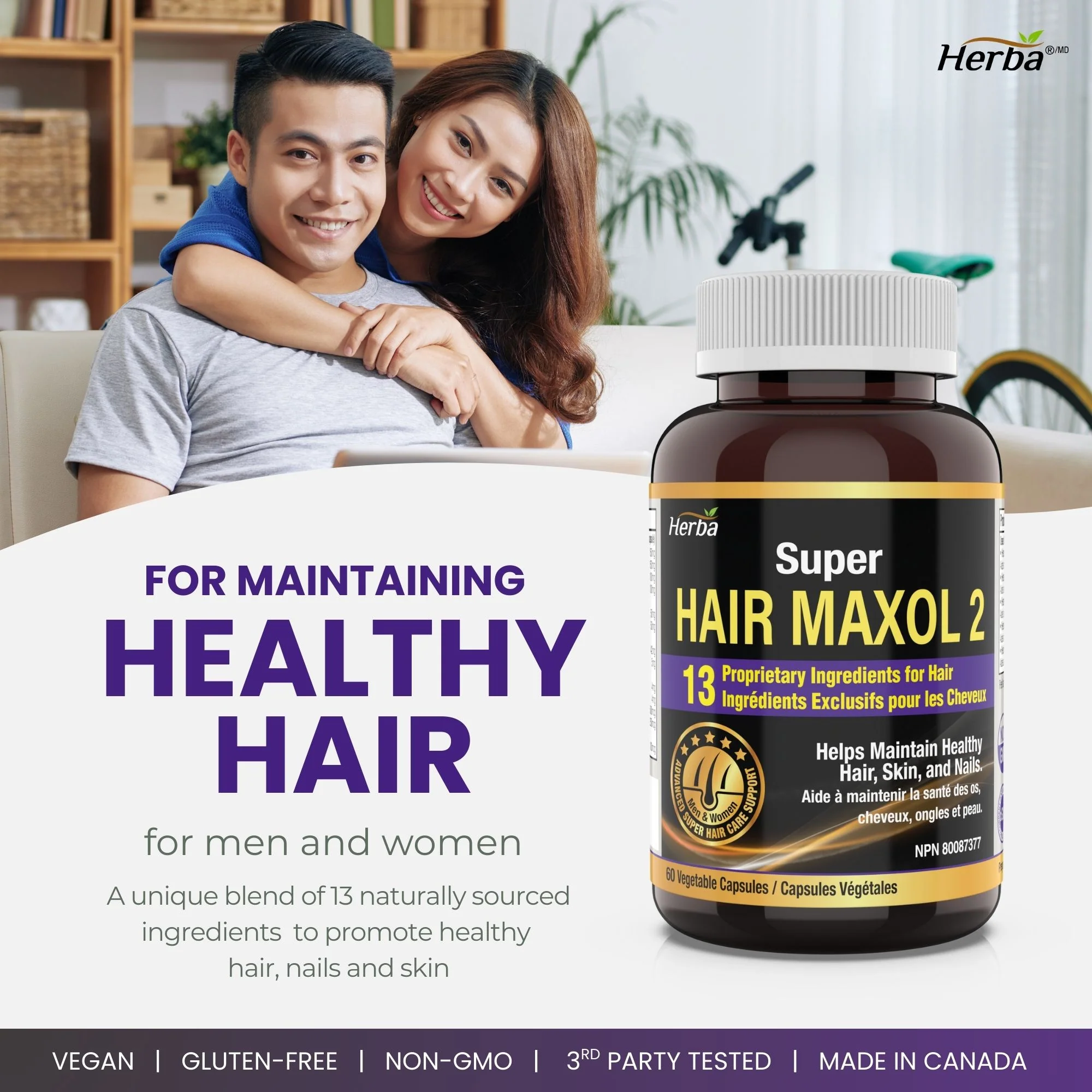 Hair Maxol 2 Hair Growth Vitamins with Biotin for Hair Growth for Men and Women - Image 4