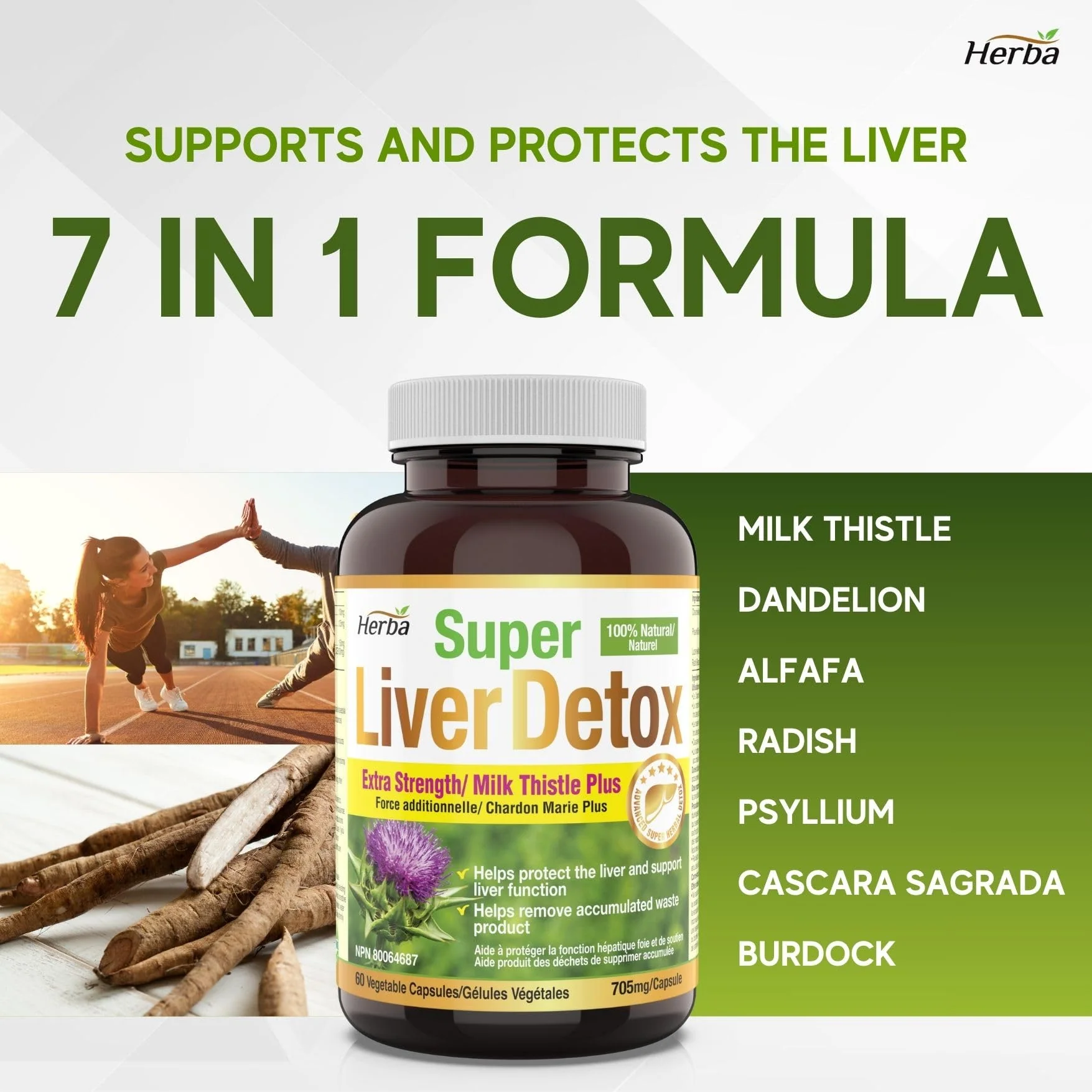Liver Detox Supplement - 60 Capsules | Liver Health Formula with Milk Thistle and 6 Other Ingredients - Image 3