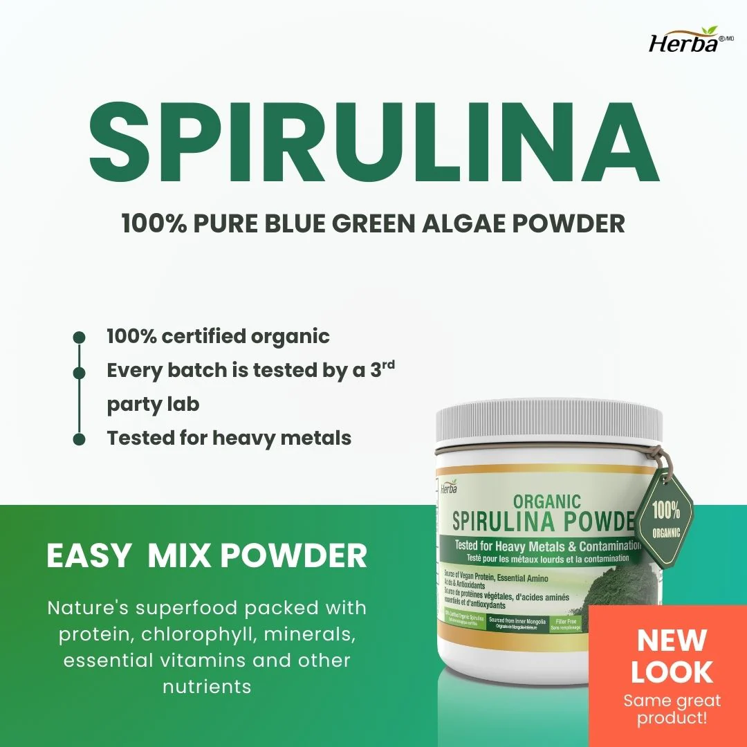 Organic Spirulina Powder 250g - 100% Organic & Made in Canada - Image 3