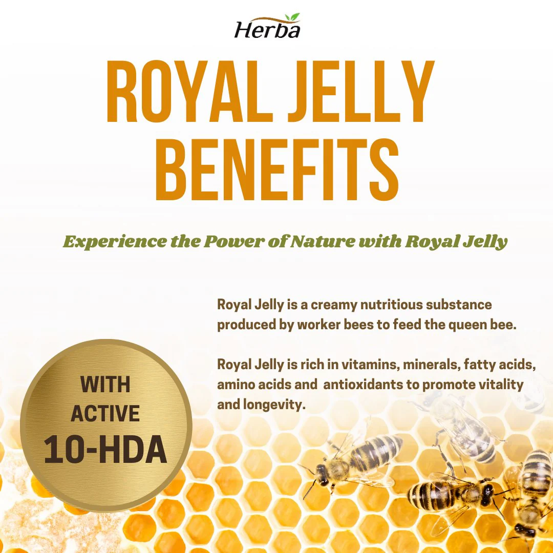 Royal Jelly Capsules 1000mg - 120 Softgels | Made in Canada - Image 4