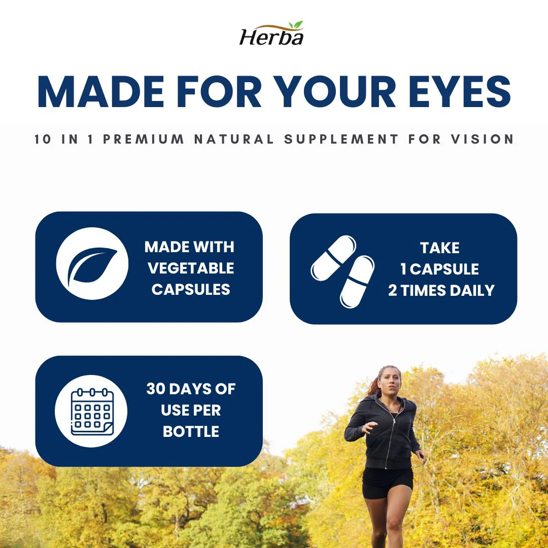 Vision Care Eye Vitamins with Lutein and Zeaxanthin Supplement – 60 Capsules - Image 8